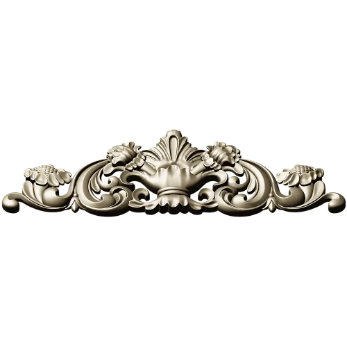 Baroque Acanthus Cartouche - 3D STL for CNC