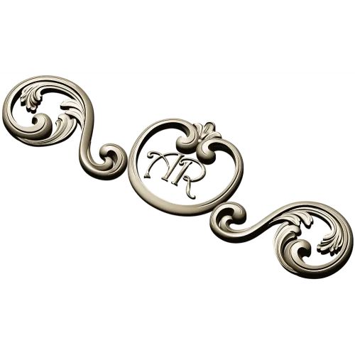 Regal Ribbon Cartouche - STL 3D model for CNC