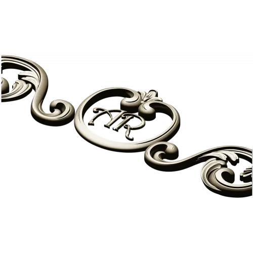 Regal Ribbon Cartouche - STL 3D model for CNC