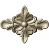 Floral Diamond Rosette - 3D STL Model for CNC