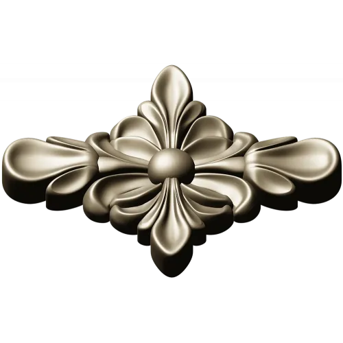 Floral Diamond Rosette - 3D STL Model for CNC
