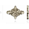 Floral Diamond Rosette - 3D STL Model for CNC