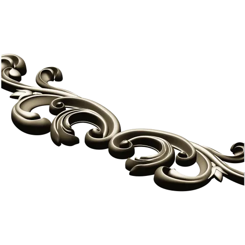Baroque Acanthus Scroll STL for CNC Milling