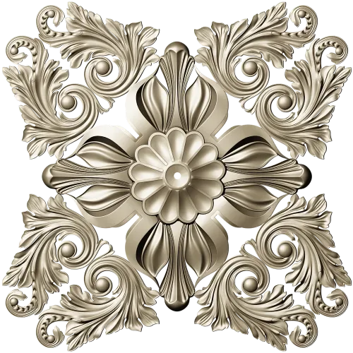 Розетка "Барочная флора"