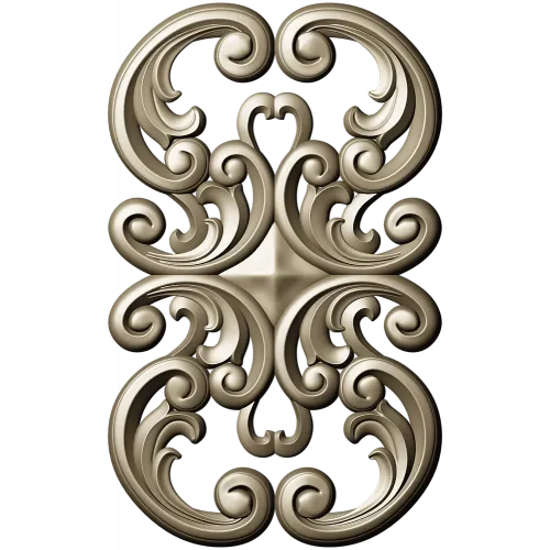 Aurelia Scroll Cartouche - STL 3D model for CNC