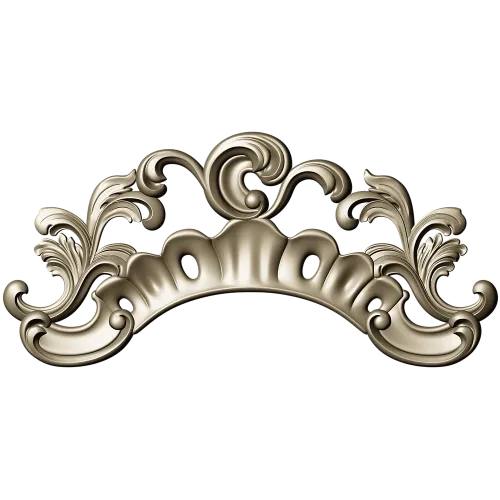 Regal Acanthus Crest - STL 3D model for CNC