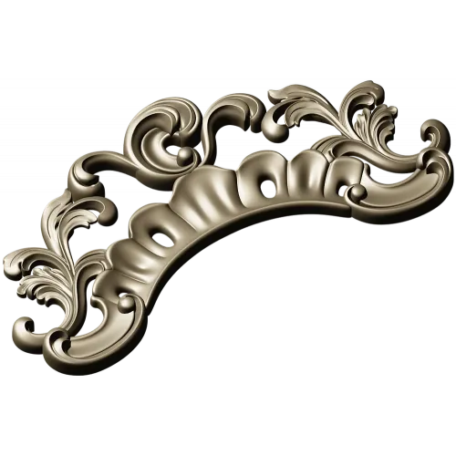 Regal Acanthus Crest - STL 3D model for CNC
