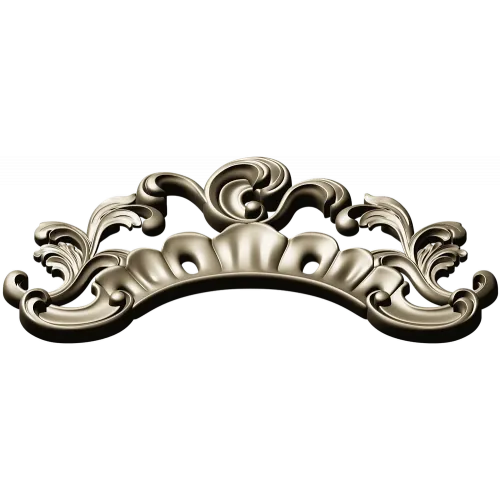 Regal Acanthus Crest - STL 3D model for CNC