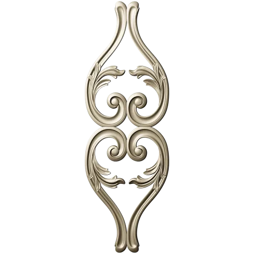 Lyrical Acanthus Drop - STL 3D model for CNC milling