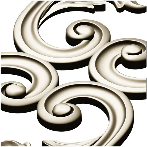 Lyrical Acanthus Drop - STL 3D model for CNC milling