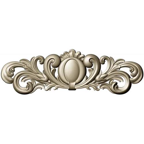 Ornamental Oval Cartouche STL for CNC