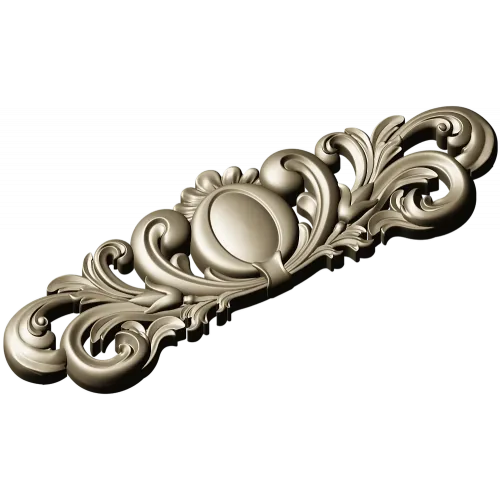 Ornamental Oval Cartouche STL for CNC