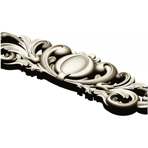 Ornamental Oval Cartouche STL for CNC
