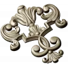Baroque Acanthus Cartouche - STL 3D model for CNC milling