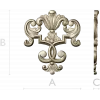 Baroque Acanthus Cartouche - STL 3D model for CNC milling