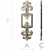 Regal Palmette Cartouche - STL 3D Model for CNC