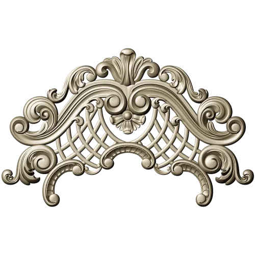 Рокайльный картуш - 3D STL модель для фрезера