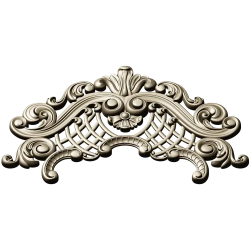 Рокайльный картуш - 3D STL модель для фрезера