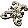 Baroque Acanthus Cartouche STL for CNC Milling