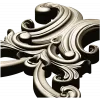 Baroque Acanthus Cartouche STL for CNC Milling