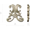 Baroque Acanthus Cartouche STL for CNC Milling