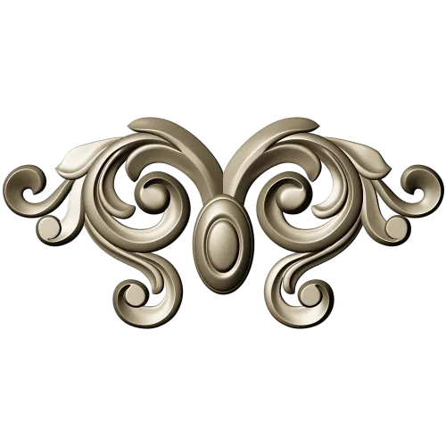 Baroque Acanthus Cartouche for CNC (STL 3D model)