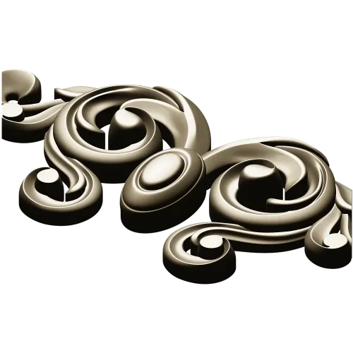 Baroque Acanthus Cartouche for CNC (STL 3D model)