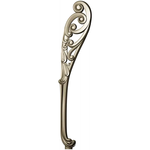 Decorative Acanthus Scroll Leg - STL 3D Model for CNC
