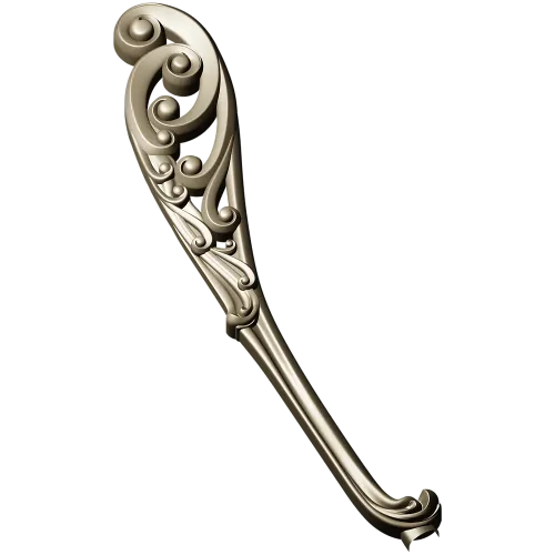 Decorative Acanthus Scroll Leg - STL 3D Model for CNC