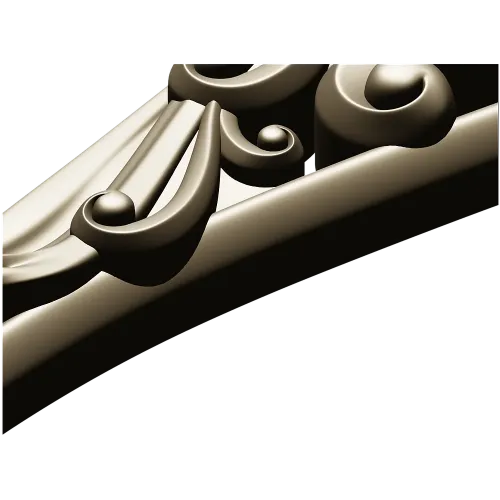 Decorative Acanthus Scroll Leg - STL 3D Model for CNC