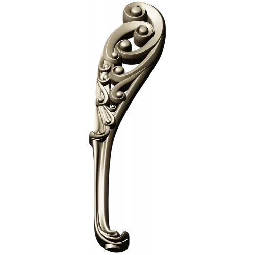 Decorative Acanthus Scroll Leg - STL 3D Model for CNC