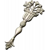 Classical Vase Floral Applique STL for CNC