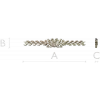 Floral Laurel Bouquet STL for CNC - Decorative Horizontal Applique