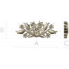 Флорентийский цветочный картуш - 3D модель STL для ЧПУ