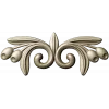 Laurel swirl ornamental applique - STL 3D model for CNC
