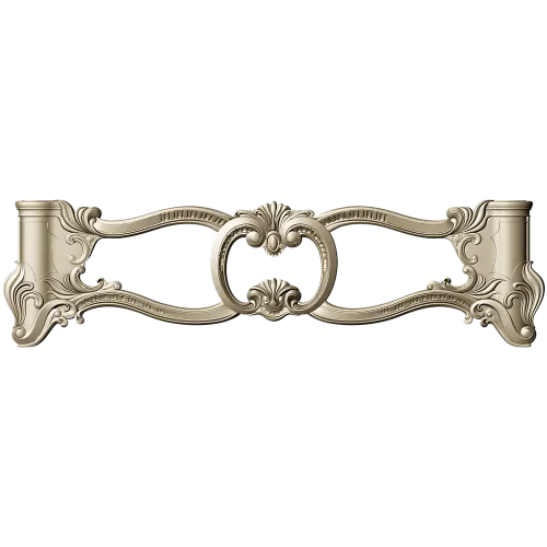 Rococo Oval Cartouche STL for CNC Milling