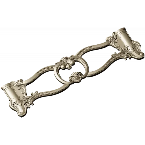 Rococo Oval Cartouche STL for CNC Milling