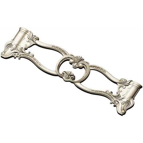 Rococo Oval Cartouche STL for CNC Milling