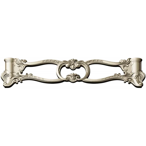 Rococo Oval Cartouche STL for CNC Milling