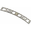 Дуговая ажурная накладка с розеткой - 3D модель STL для ЧПУ