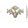 Baroque Floral Cartouche STL for CNC Milling