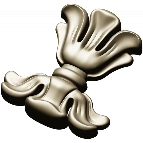 Floral cartouche high-relief STL for CNC