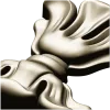 Floral cartouche high-relief STL for CNC