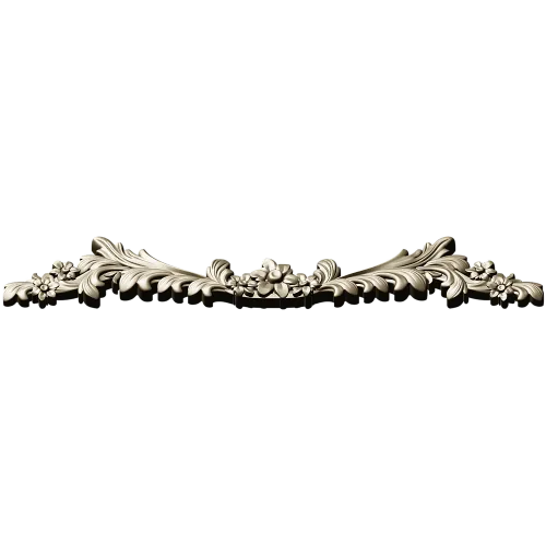 Rococo floral swag 3D model STL for CNC