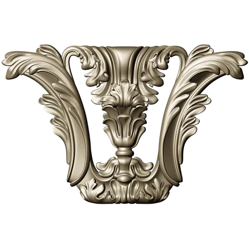 Baroque Corner Acanthus STL