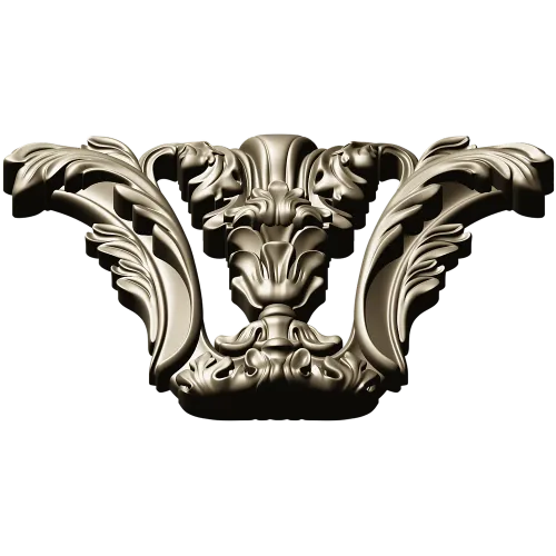 Baroque Corner Acanthus STL