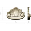 Ракушка Рококо - декоративная 3D модель STL для ЧПУ