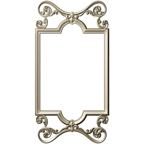 Ornate Rococo Vertical Frame STL for CNC