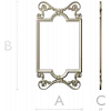 Ornate Rococo Vertical Frame STL for CNC