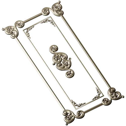 Ornamental Rectangular Panel - STL 3D Model for CNC